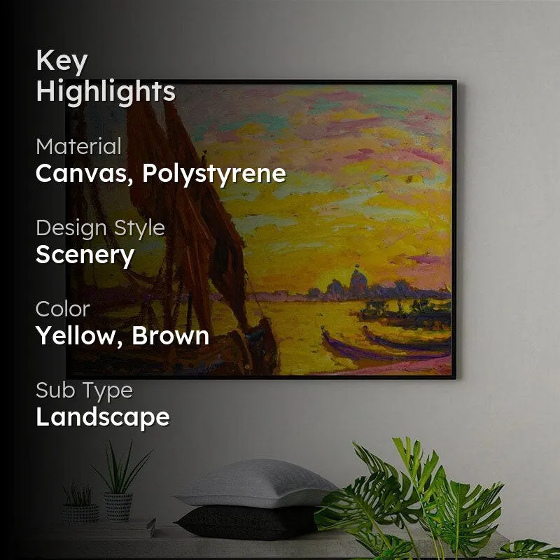Venice Canvas Wall Painting - Black Frame media 2