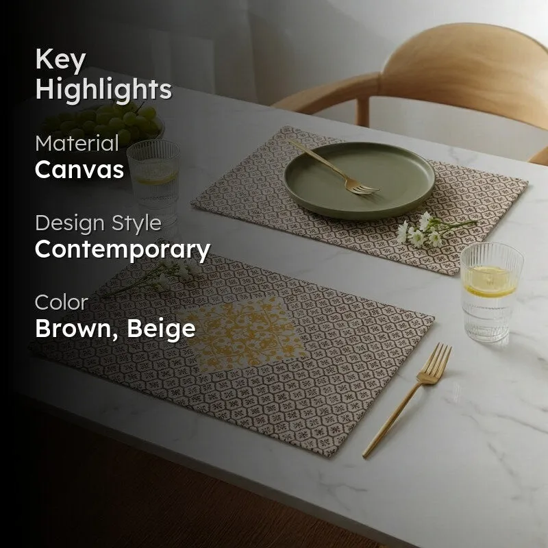 Contour Craft Canvas Table Mats - Set Of Two media 2