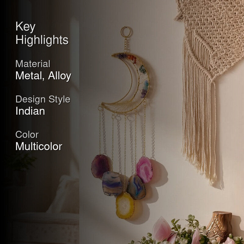Lunar Crystal Cascade Metal Dreamcatcher media 2
