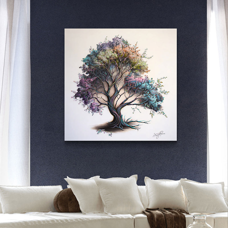 Colours Of Tree Wall Painting