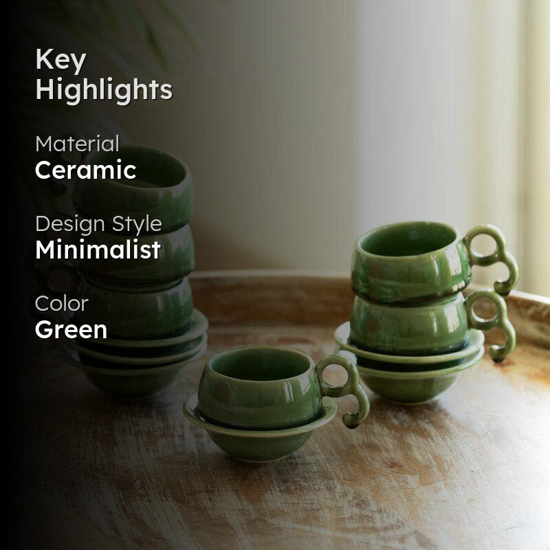Eita Ceramic Tea Cup (120 mL Each) -  Set of Six media 2