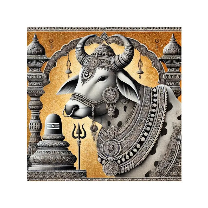 Nandikeshvara Poly Canvas Wall Painting media 4