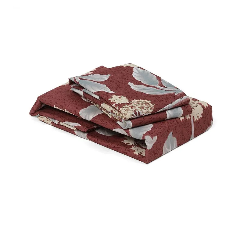 Monte Carlo Flow Garden Bedsheet (Brown) - 120 GSM media 7