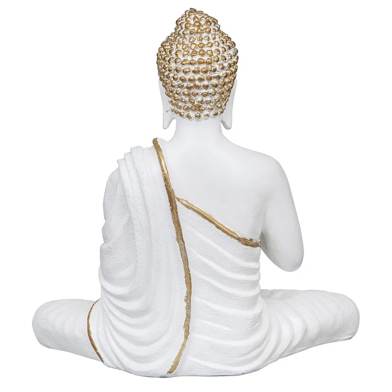 Light of Wisdom Buddha Idol - White media 9