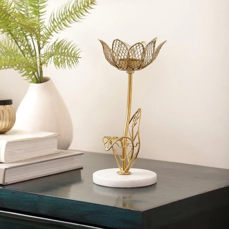 Lotus Lesta Tealight Candle Holder media 1