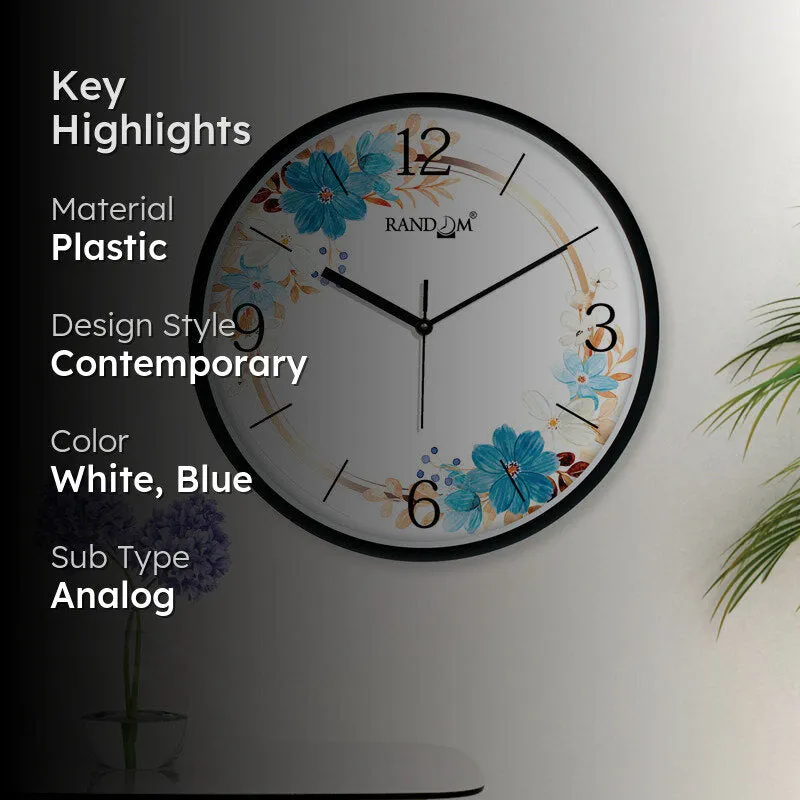 Nash Floral Wall Clock media 2