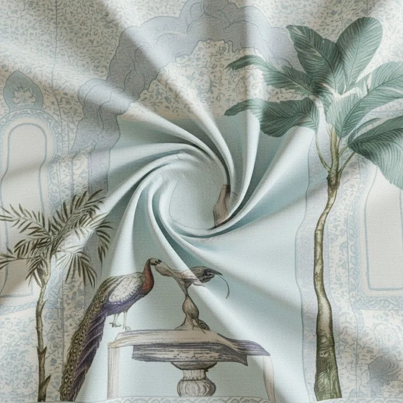 Regal Oasis Cotton Bedsheet (Blue) - 200 TC media 5