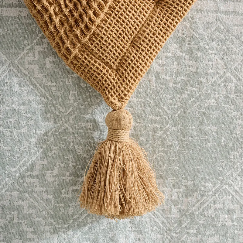 Cozyra Cotton Throw - Beige media 4