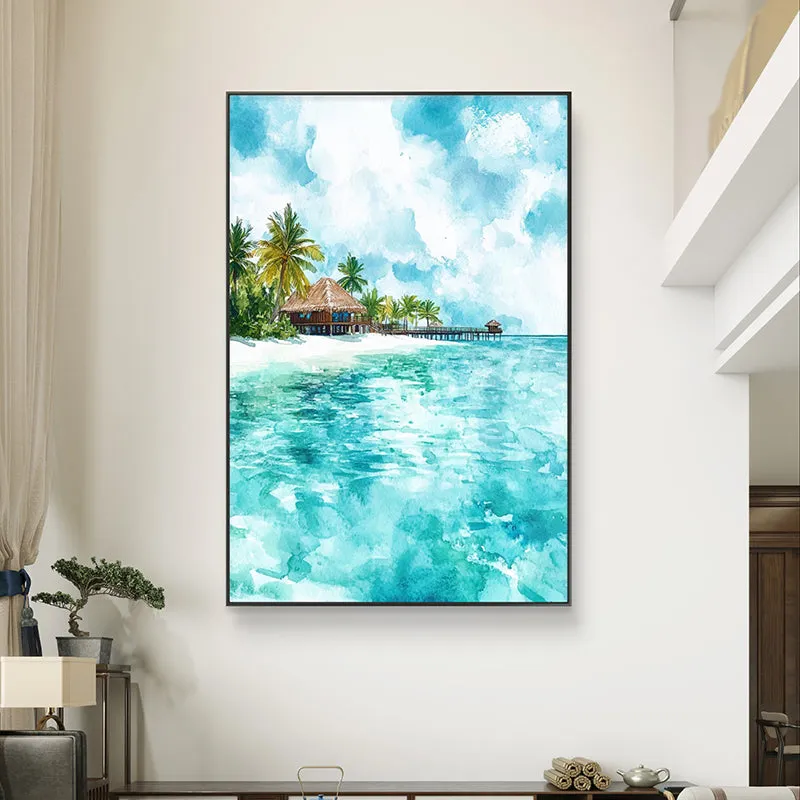 Azure Beaches Canvas Wall Painting media 3