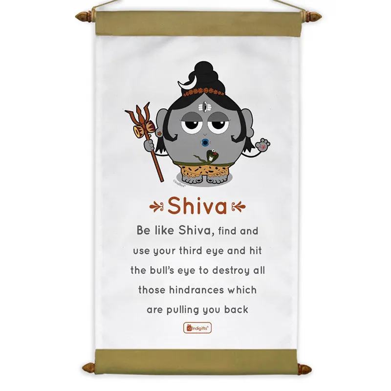 Whimsy Cute Shiva Motivational Canvas Wall Accent media 4
