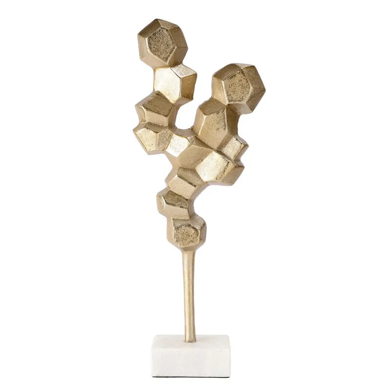 Honeycomb Aluminium Showpiece (Gold) media 3
