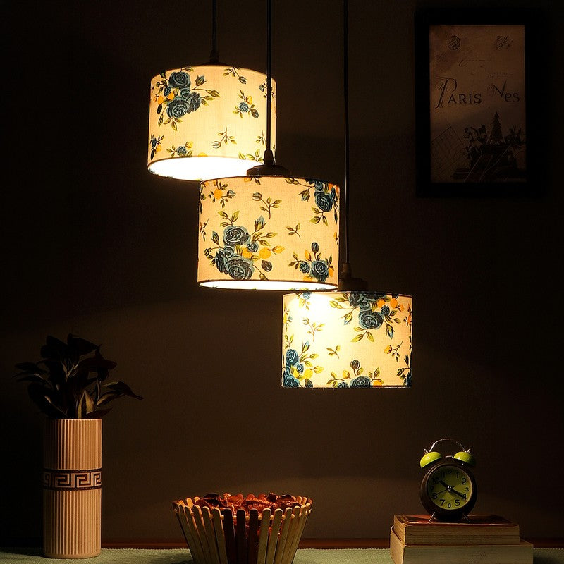 Lumera Drift Metal Ceiling Lamp - White & Blue