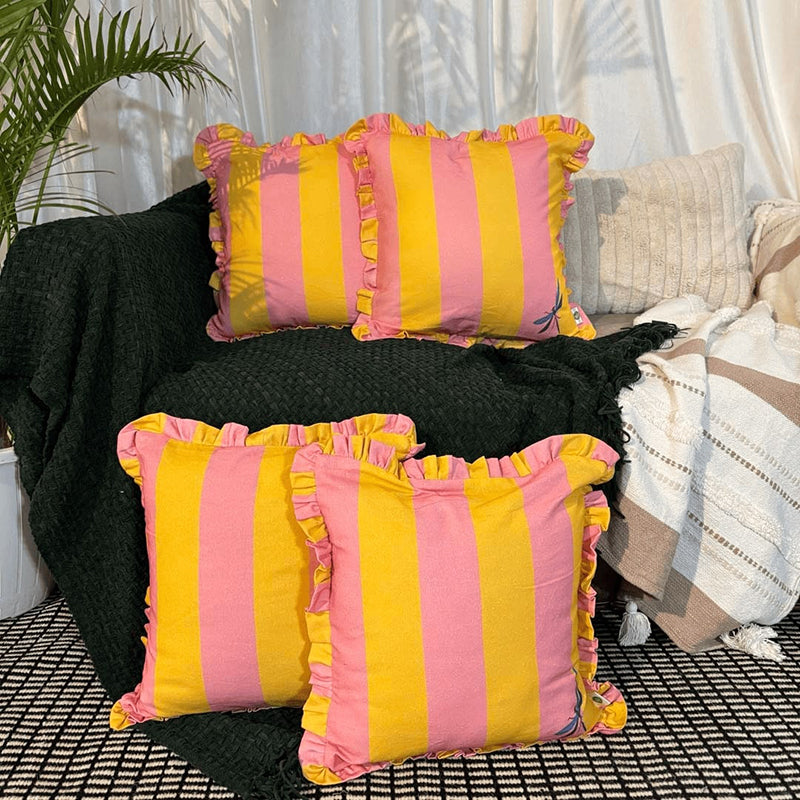 Stripe IV Cushion Cover - Set Of Four