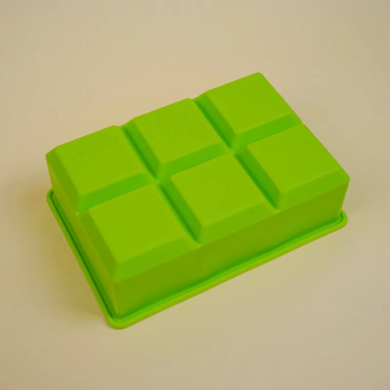 Geometric Silicone 6-Cube Ice Mould - Green media 6