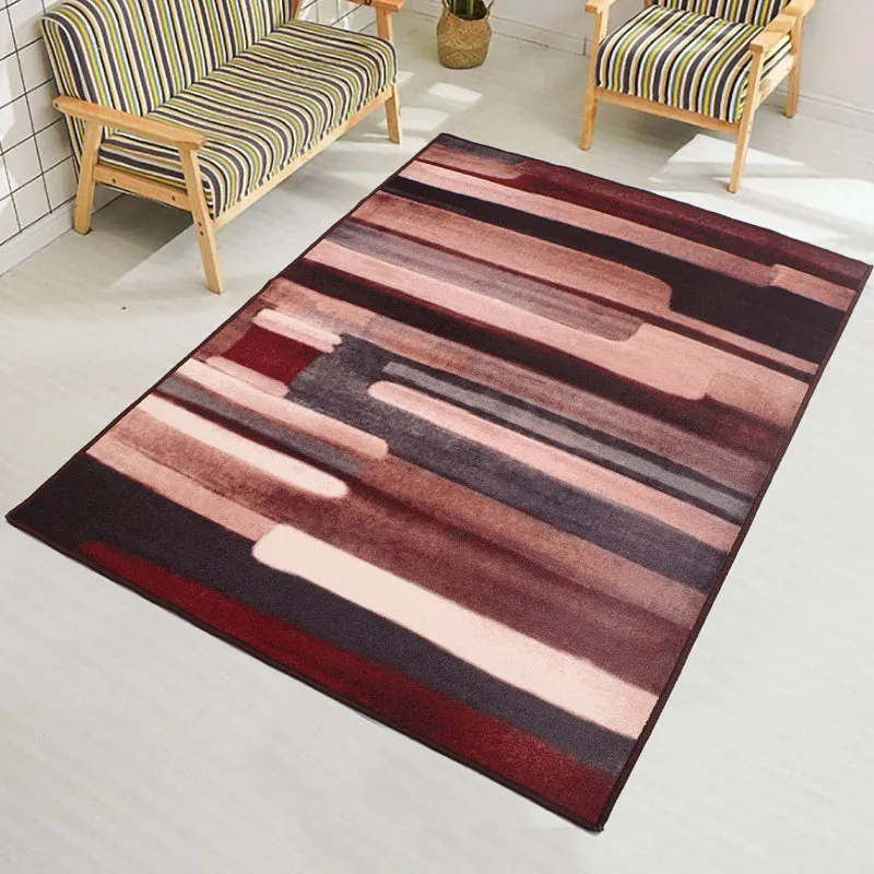 Earthy Stripes Anti-Skid Carpet media 3