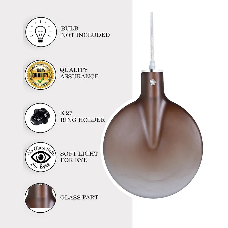Idyll Glass Ceiling Lamp - Brown media 3