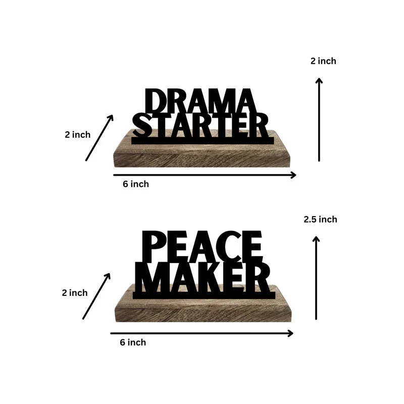 Drama Starter Typography Showpiece - Set Of Two media 5