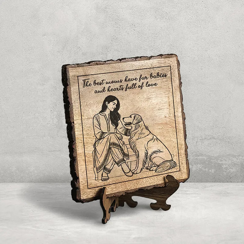 Fur Babies Wood Showpiece - Square media 3