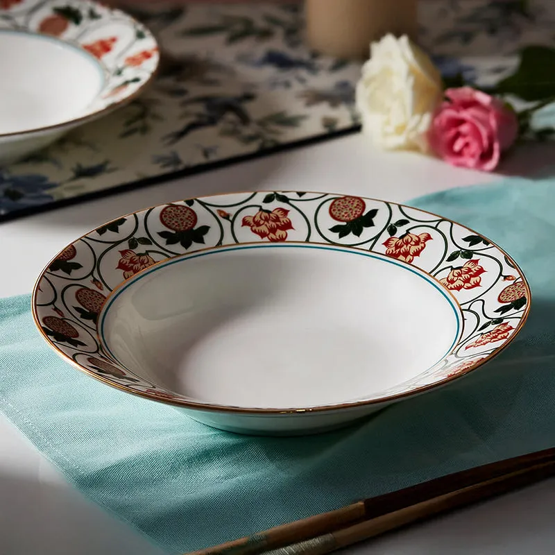 India Circus Fleurella Bone China Pasta Plate - Set Of Two media 4