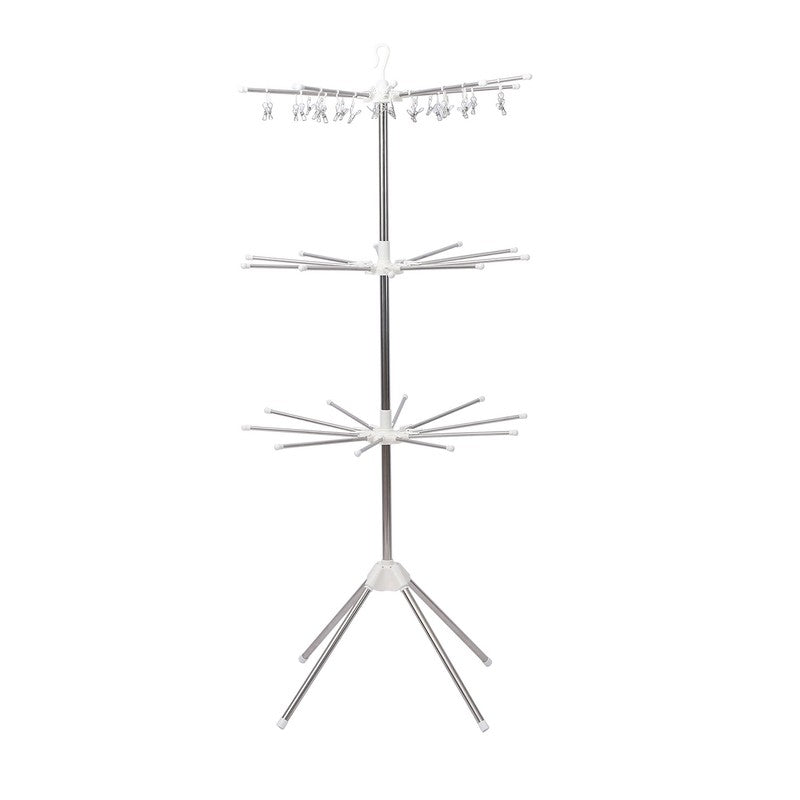Laxis HangNest White Stainless Steel Cloth Hanger media 3