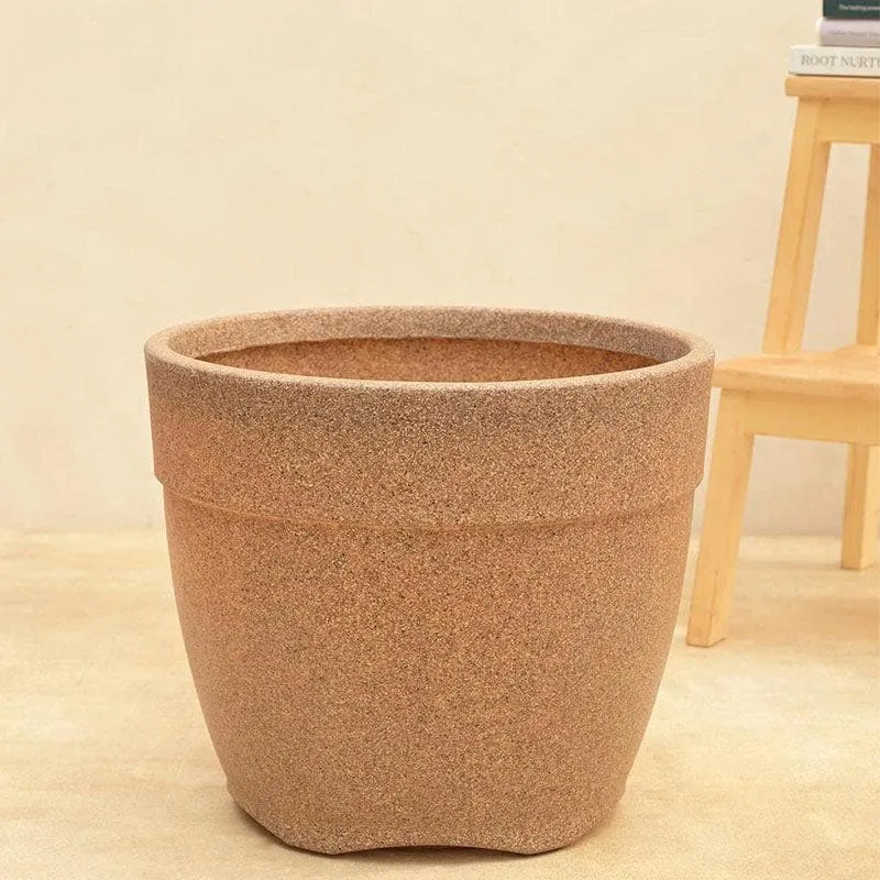 Ugaoo Barca Round Large Planter - Sand media 6