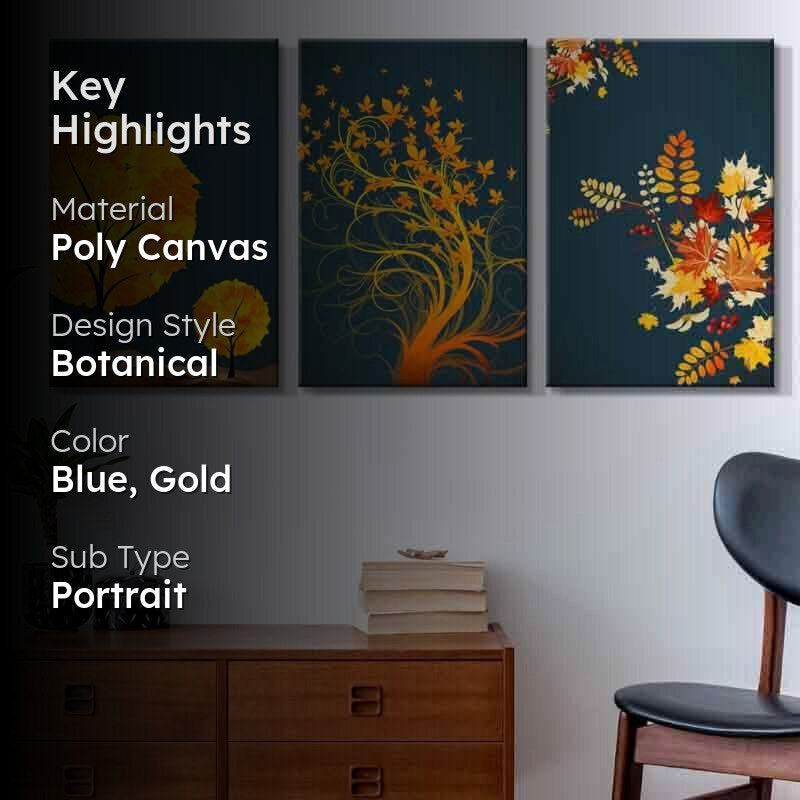 Whimsically Poly Canvas Wall Art - Three Piece Set media 2