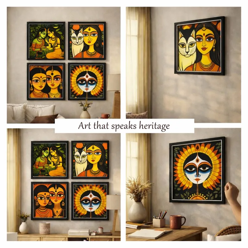 Divine Expressions Figurative Paper Wall Art - Set Of Four media 7