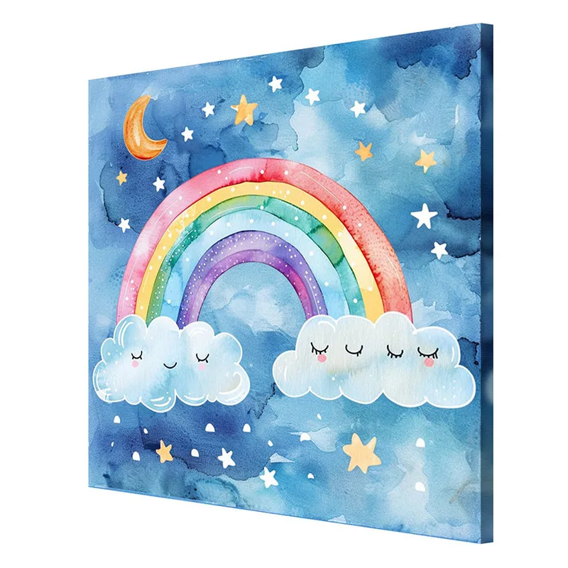 Rainbow Kid Room Wall Painting media 6