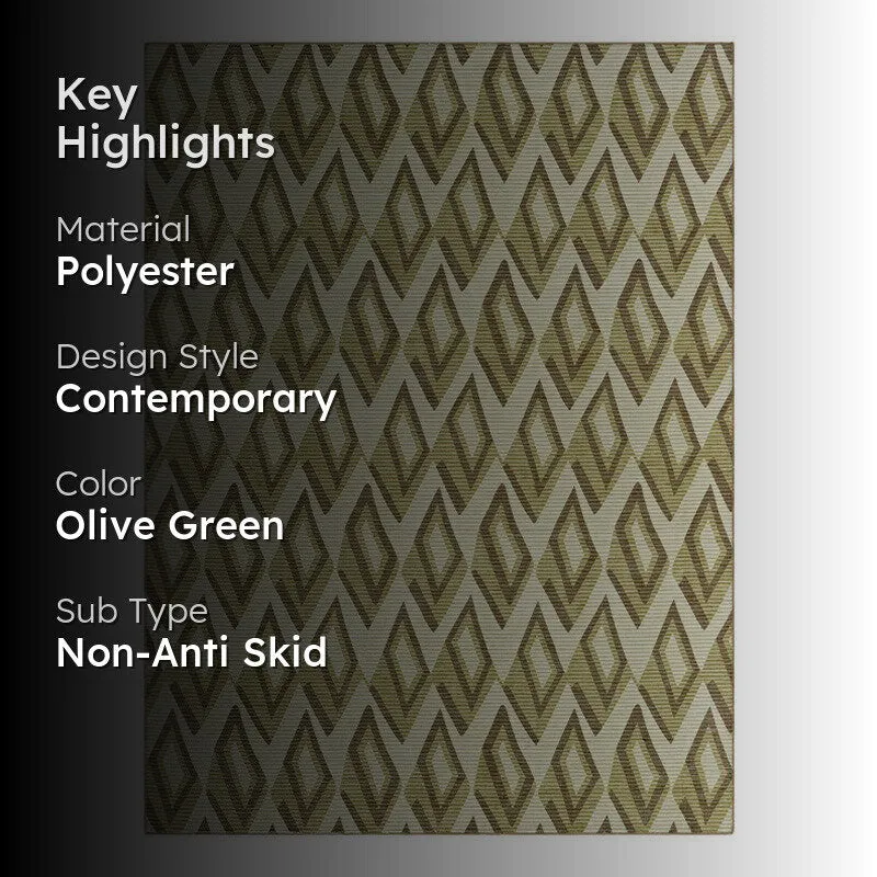 Clayra Fern Non Anti Skid Carpet media 2