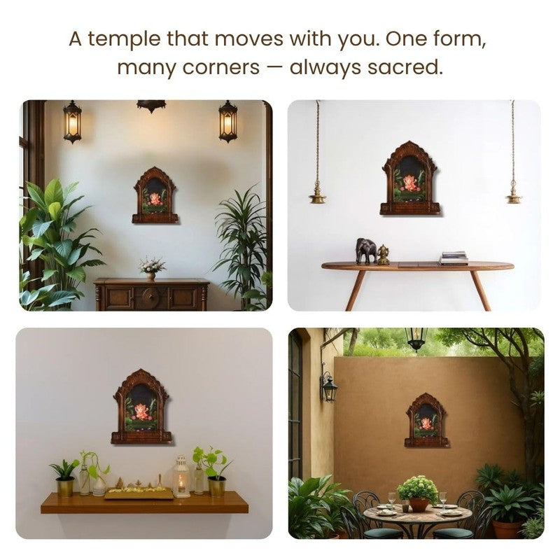Sri Vinayaka Mango Wood Wall Accent media 5