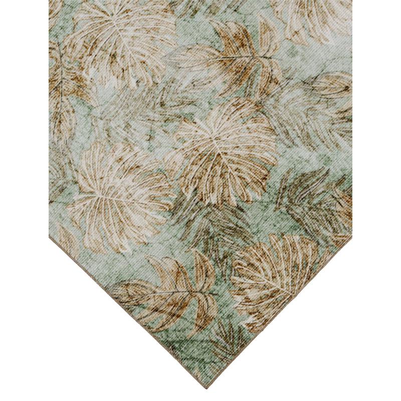 Fariyah Floral Polyester Carpet - Light Green media 7