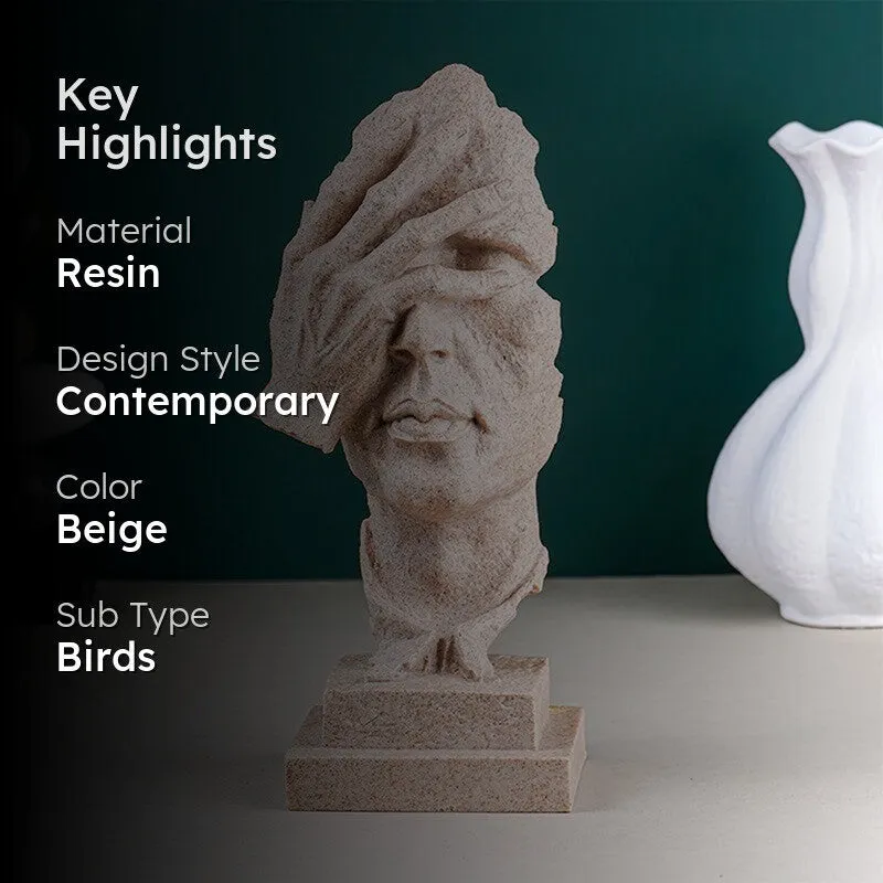Still Thought Art Figure Showpieces - Beige media 2