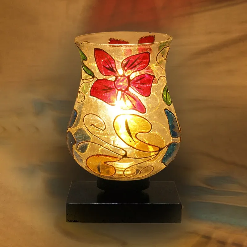 Levora Mosaic Glass & Wooden Table Lamp - Multicolor media 8