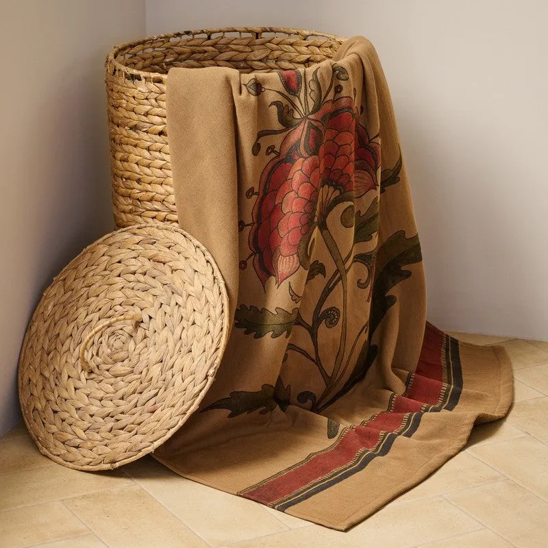 Mehfil Floral Cotton Bath Towels - Brown media 3
