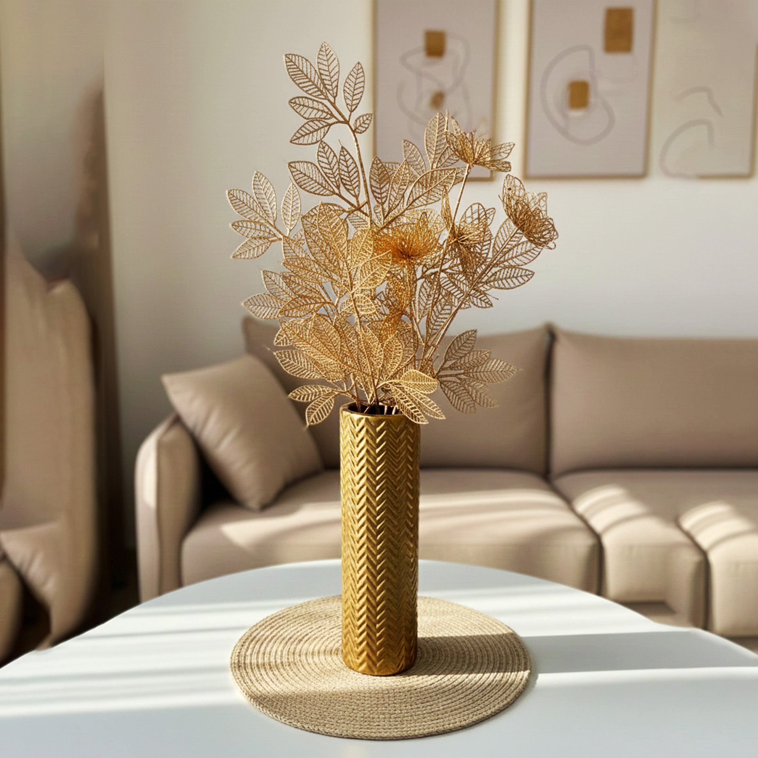 Foliage Butterfly Artificial Stems- Set Of Two media 4
