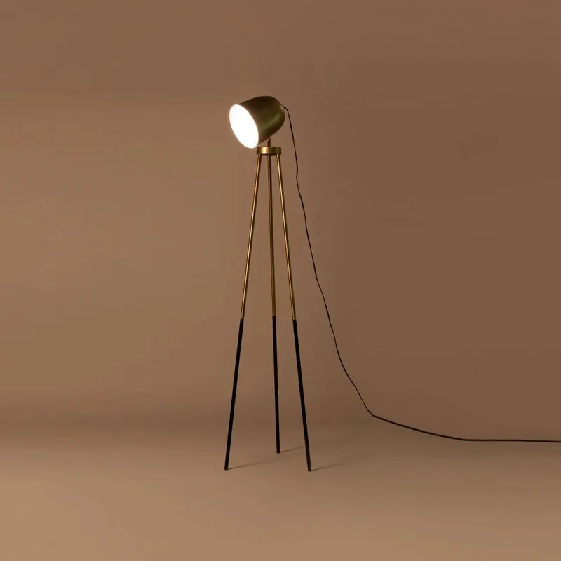 Orange Tree Rea Floor Lamp - Golden media 1
