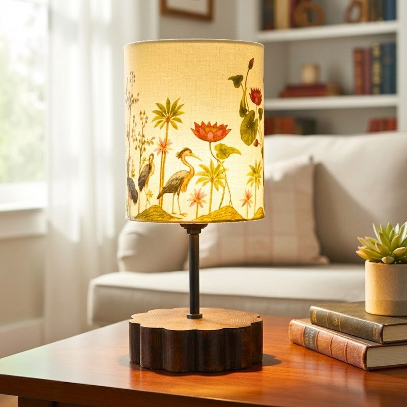 Benson Heritage Cotton Table Lamp - Multicolor