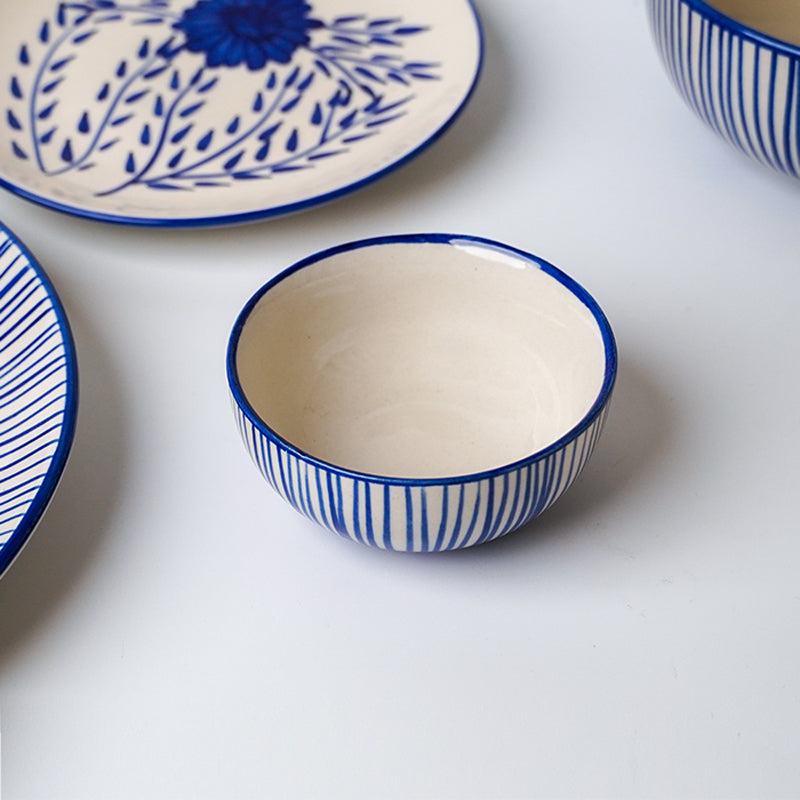 Fiora Handpainted Ceramic Dinner Set - 22 Piece Set media 4