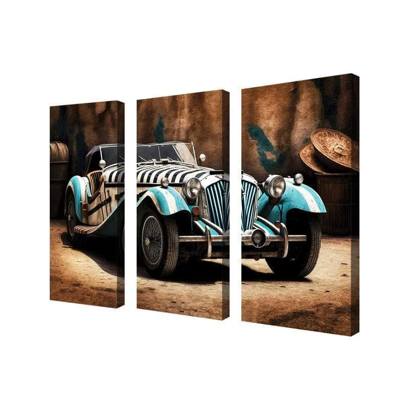 Auto Odyssey Canvas Wall Art - Set Of Three media 4
