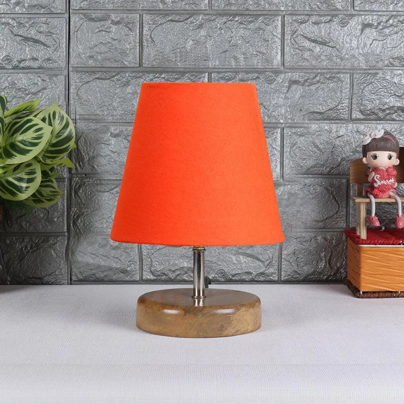 Petricho Fabric Table Lamp - Orange,Brown media 3