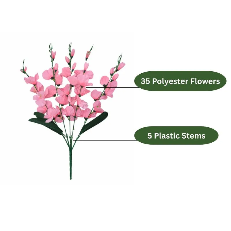 Bloomelle Artificial Flower (Pink) - Set Of Four media 5