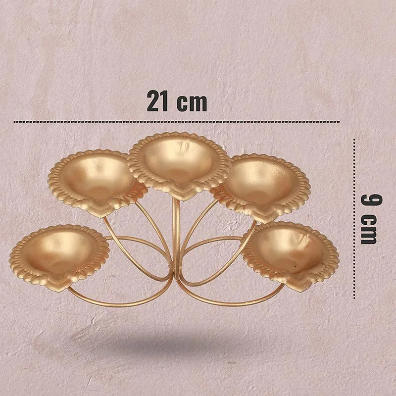 Amala Tealight Candle Holder - Gold media 5