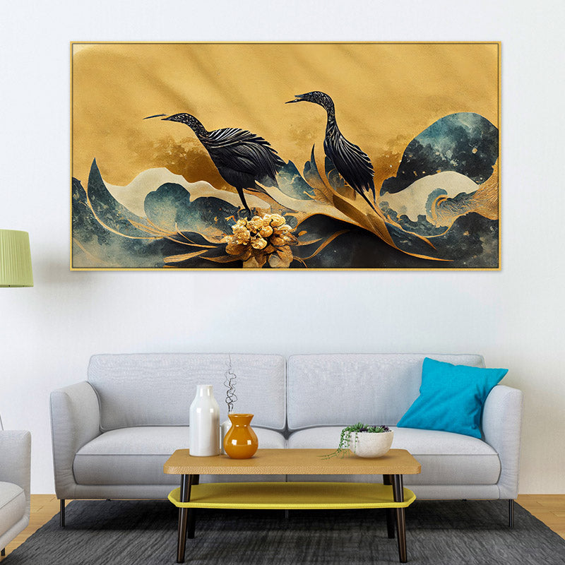 Egret Migrate Canvas Wall Painting