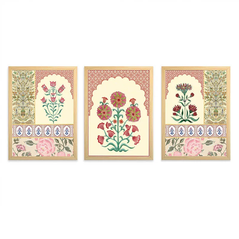Manjitha Ethnic Floral Wall Art - Set Of Three media 4
