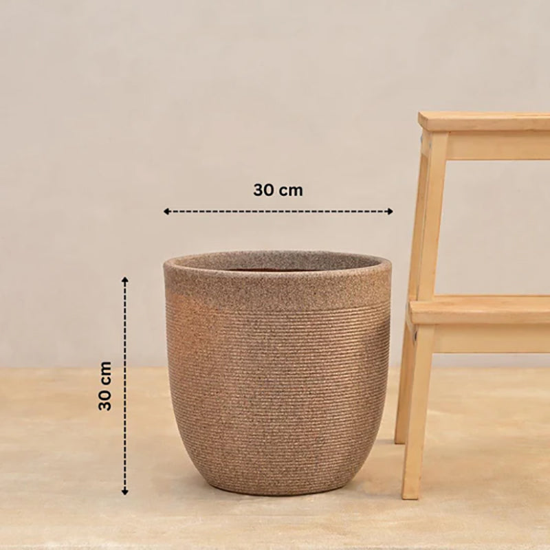Ugaoo Orbridge Plastic Planter - Brown media 6