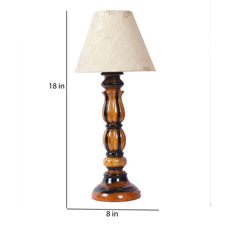 Rodra Iron Table Lamp - Ivory,Brown media 7