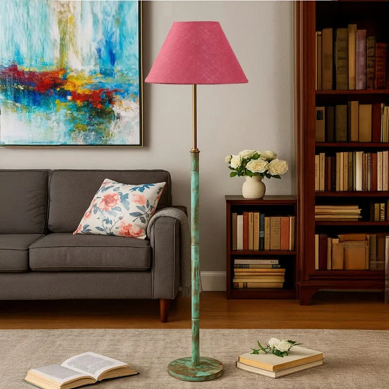 Drift Wooden Floor Lamp - Pink media 4