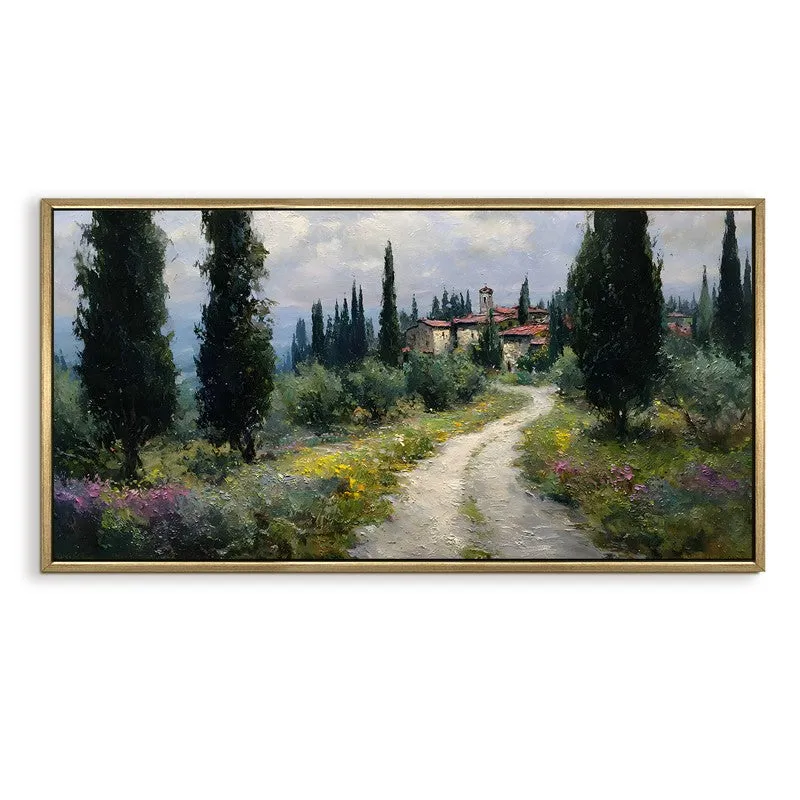 Pastoral Way Canvas Wall Painting With Frame media 3