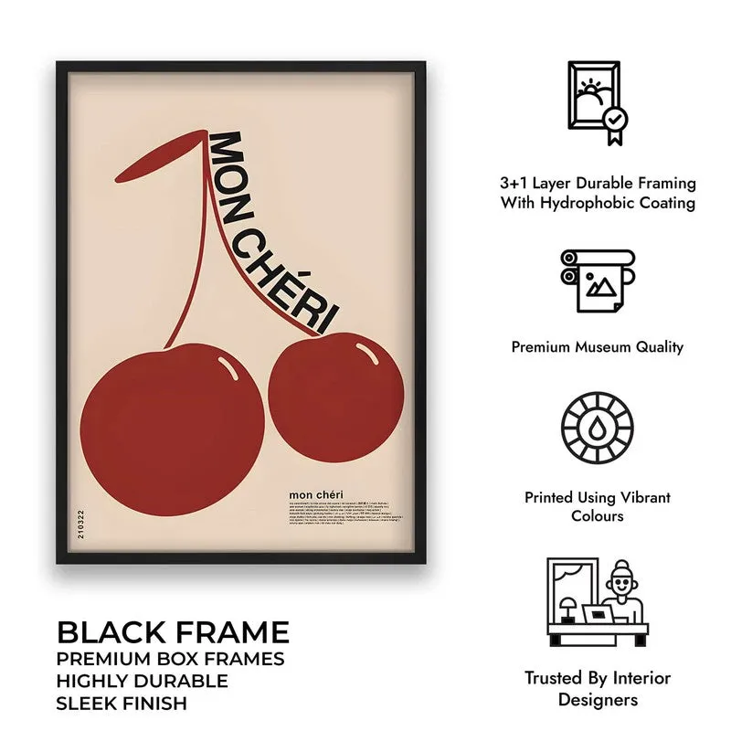 Mon Cheri Archival Canvas Wall Art - Black media 10
