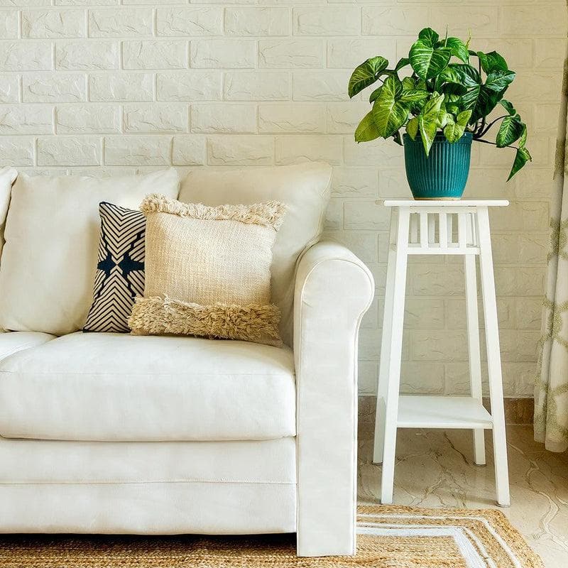 Hasha Ivory Tufted Cushion Cover media 3